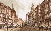 richard wagner the graben, one of the principal streets in vienna oil painting reproduction